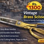 🔥 Vintage Brass Scissors