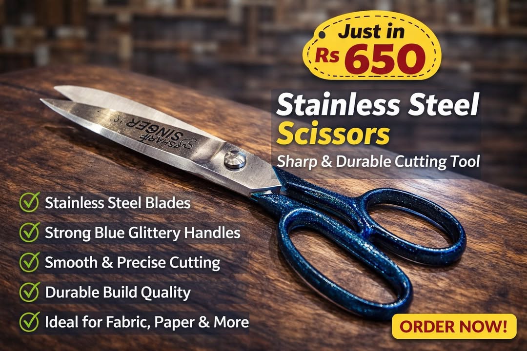 WhatsApp Image 2026-07-06 at 7.32.46 AM 🔥 Stainless Steel Scissors - Image 1