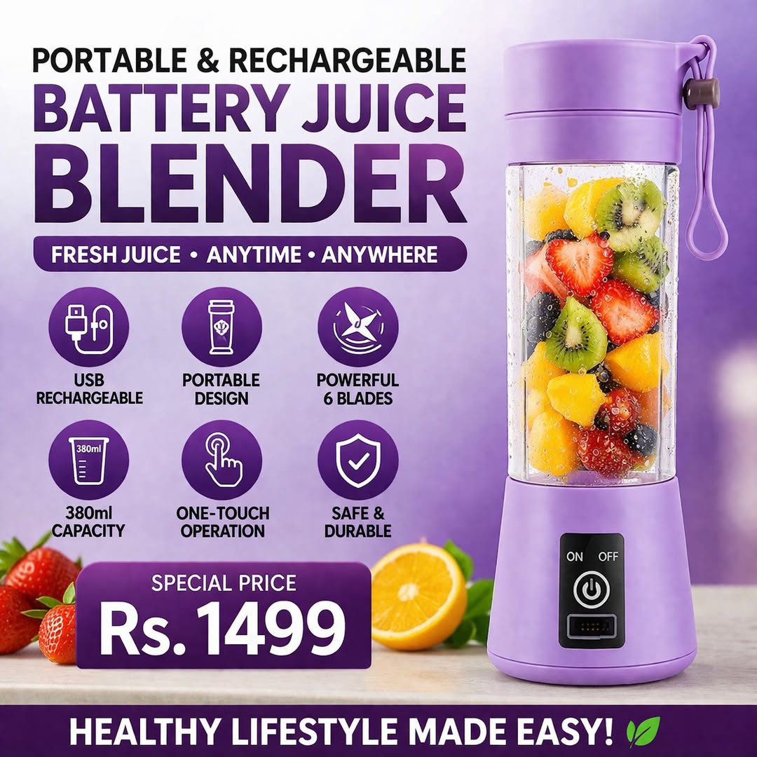 WhatsApp Image 2026-07-13 at 5.33.23 PM Portable Rechargeable Juice Blender - Image 1